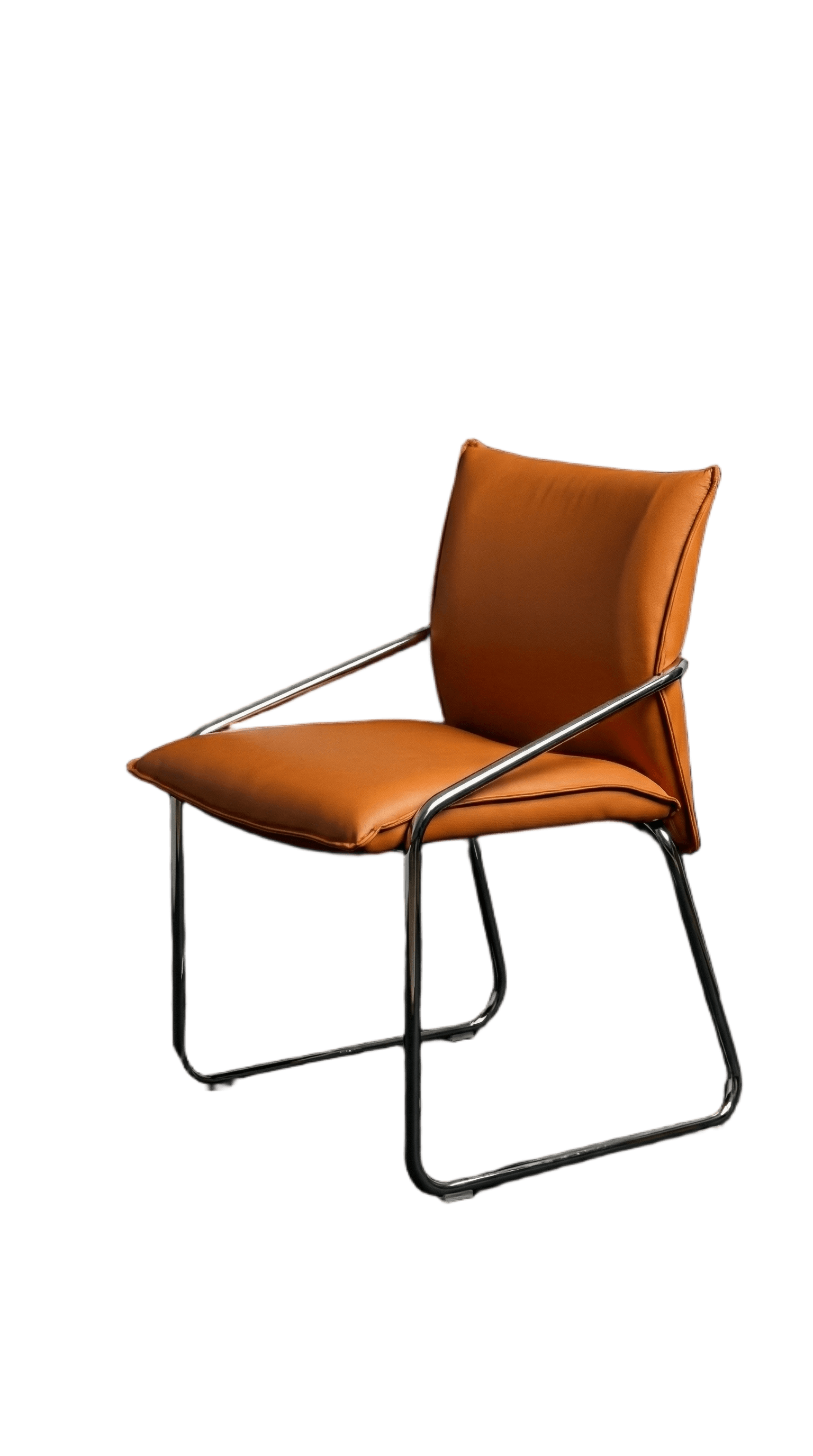 Orange accent chair