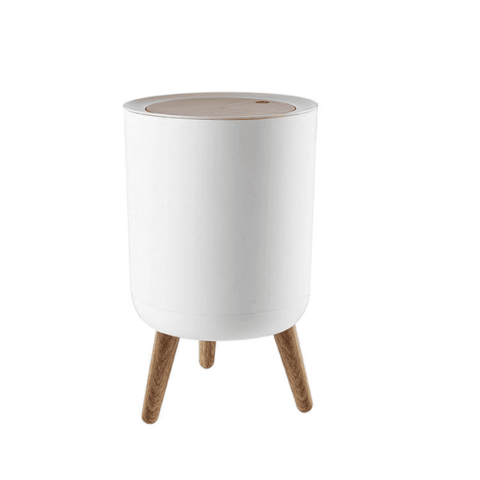 Wooden leg Dustbin